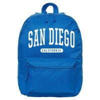 San Diego Cool Gift Funny Gift College University Style Sd Ca 16 in Basic Backpack