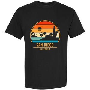 San Diego California Ca Throwback Design Classic Garment-Dyed Heavyweight T-Shirt