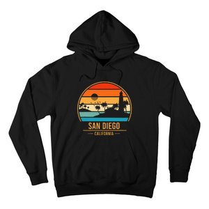 San Diego California Ca Throwback Design Classic Hoodie