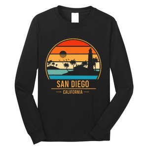 San Diego California Ca Throwback Design Classic Long Sleeve Shirt