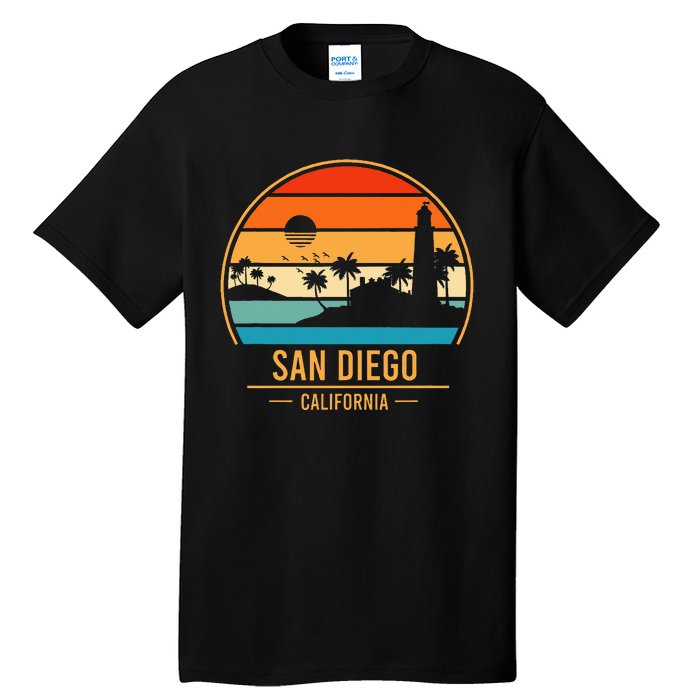 San Diego California Ca Throwback Design Classic Tall T-Shirt