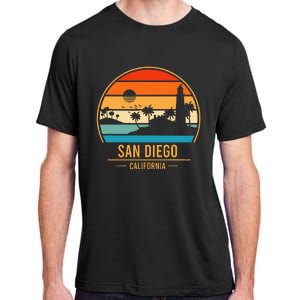 San Diego California Ca Throwback Design Classic Adult ChromaSoft Performance T-Shirt