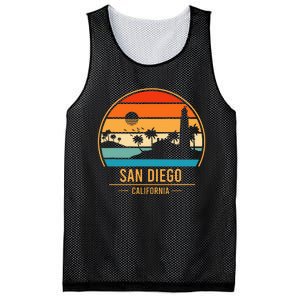 San Diego California Ca Throwback Design Classic Mesh Reversible Basketball Jersey Tank