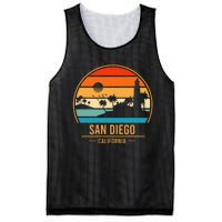 San Diego California Ca Throwback Design Classic Mesh Reversible Basketball Jersey Tank