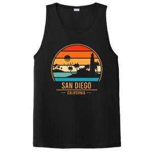 San Diego California Ca Throwback Design Classic PosiCharge Competitor Tank