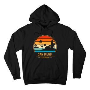 San Diego California Ca Throwback Design Classic Tall Hoodie