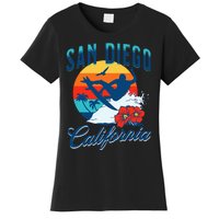 San Diego California Beach Surf Summer Vacation Vintage Women's T-Shirt