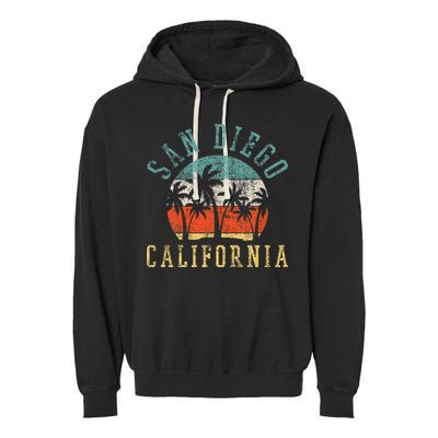 San Diego California Garment-Dyed Fleece Hoodie