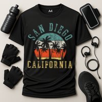San Diego California Cooling Performance Crew T-Shirt