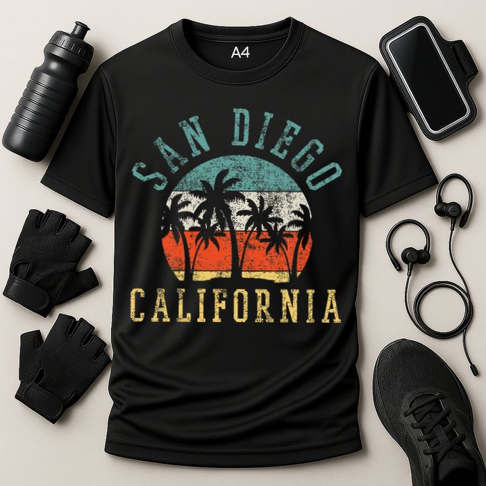 San Diego California Cooling Performance Crew T-Shirt