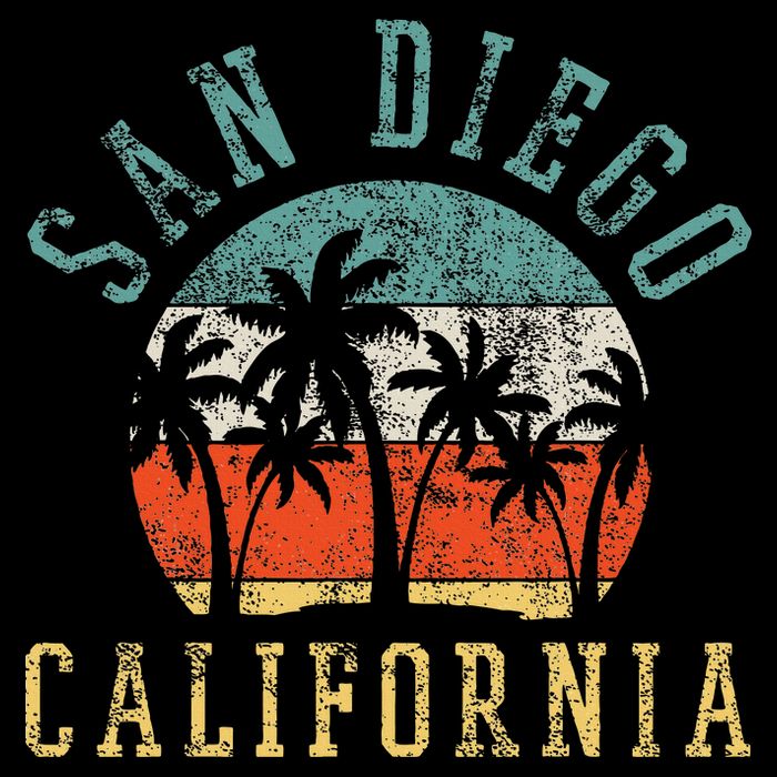 San Diego California Cooling Performance Crew T-Shirt