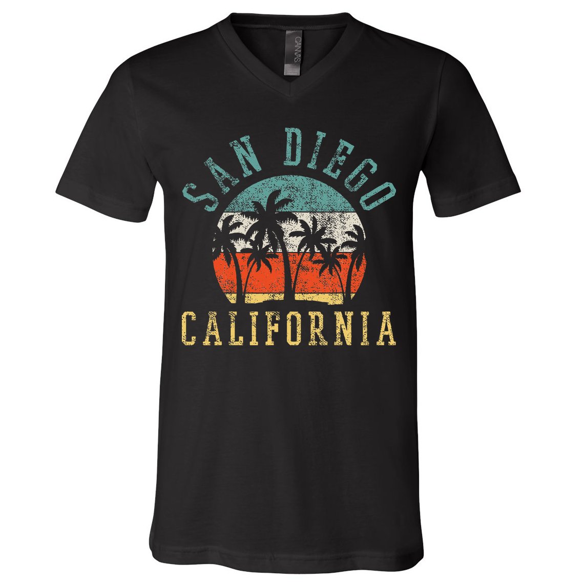 San Diego California V-Neck T-Shirt