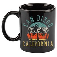 San Diego California 11oz C Handle Ceramic Mug