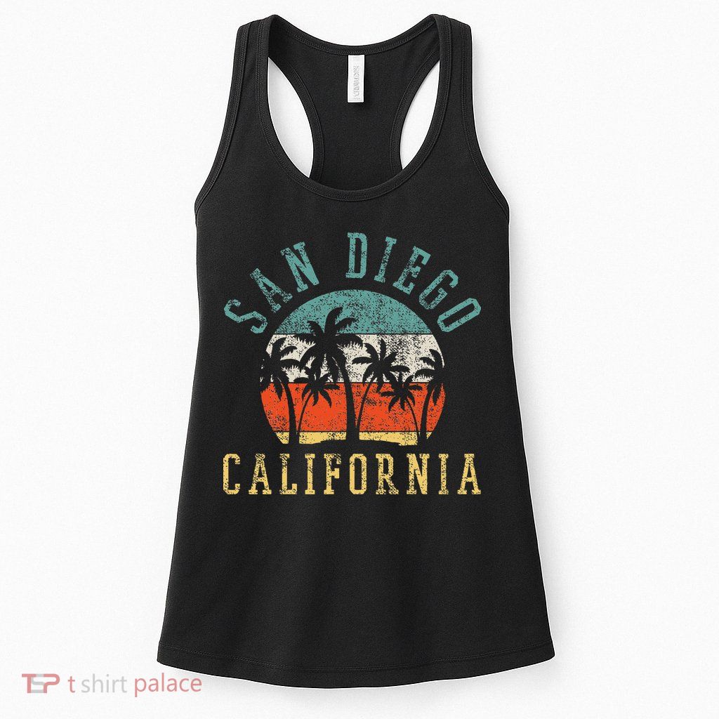 San Diego California Womens Tank Top