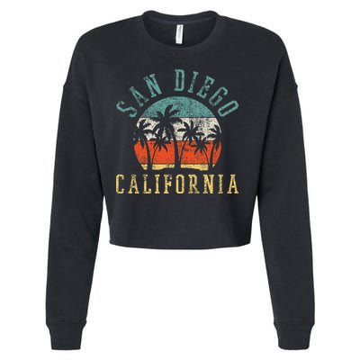 San Diego California Cropped Pullover Crew