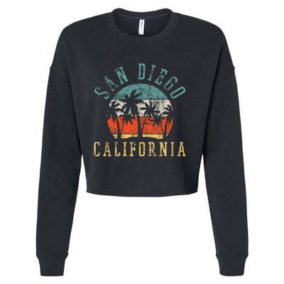 San Diego California Cropped Pullover Crew