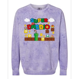 Super Daddio Cool Design Colorblast Crewneck Sweatshirt