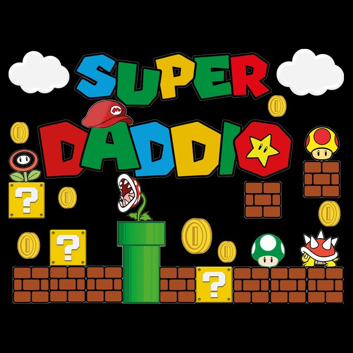 Super Daddio Cool Design Full-Length Apron With Pockets