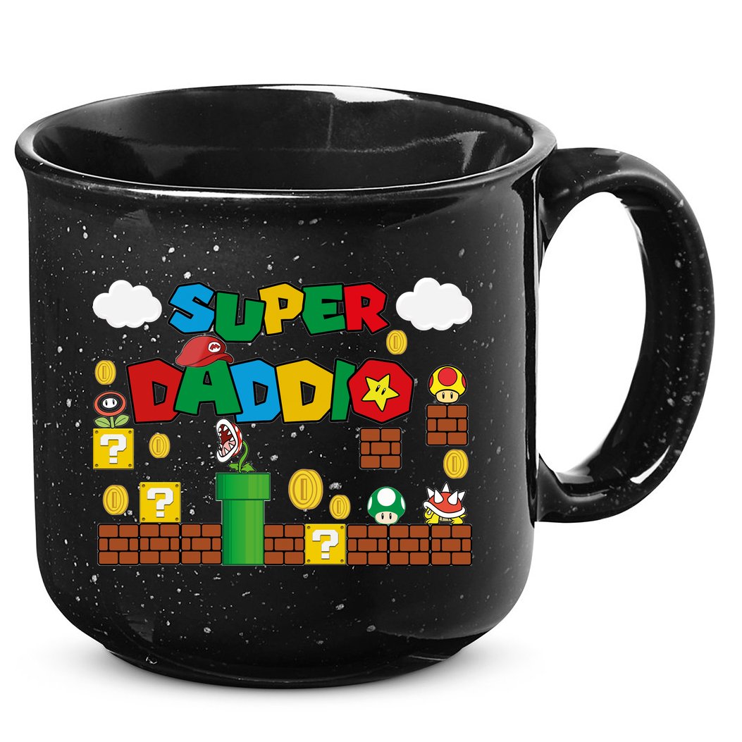 Super Daddio Cool Design 15oz Campfire Ceramic Mug