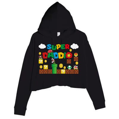 Super Daddio Cool Design Crop Fleece Hoodie