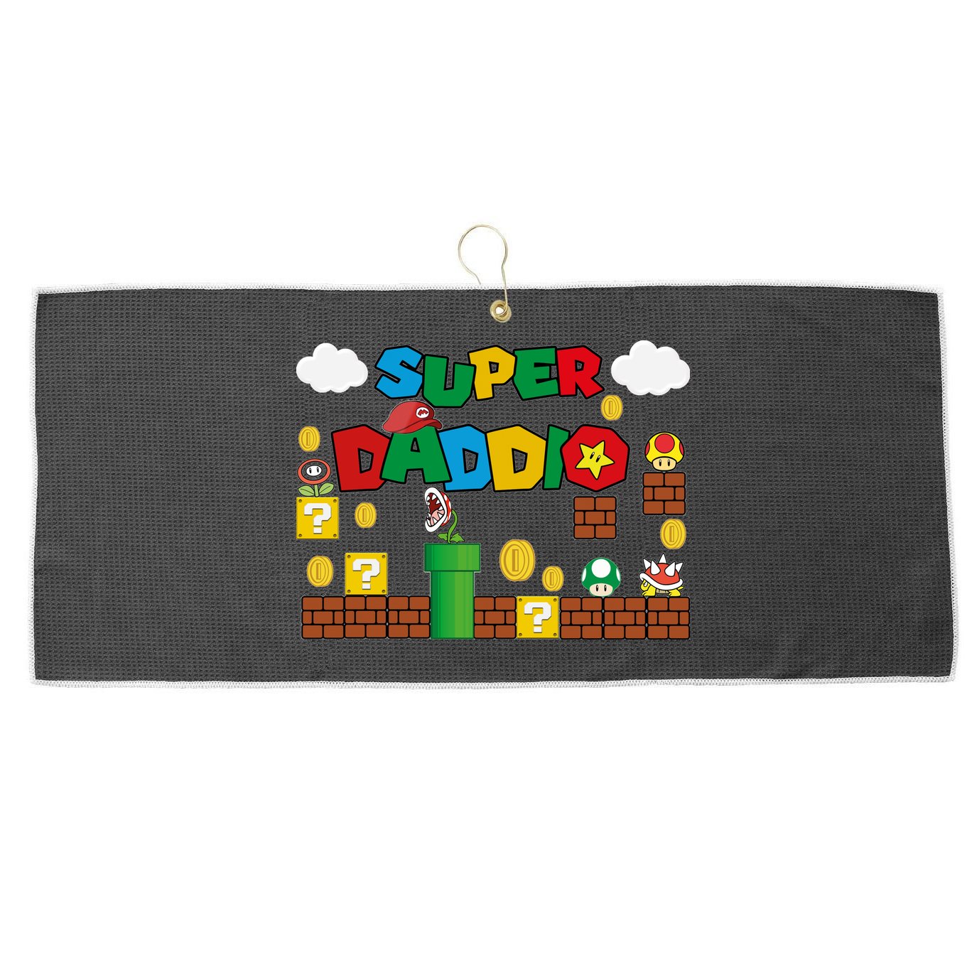 Super Daddio Cool Design Large Microfiber Waffle Golf Towel