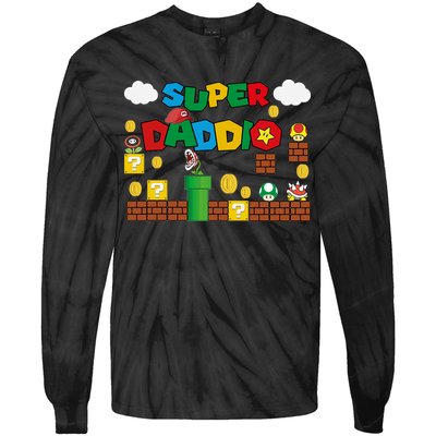 Super Daddio Cool Design Tie-Dye Long Sleeve Shirt