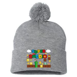 Super Daddio Cool Design Pom Pom 12in Knit Beanie