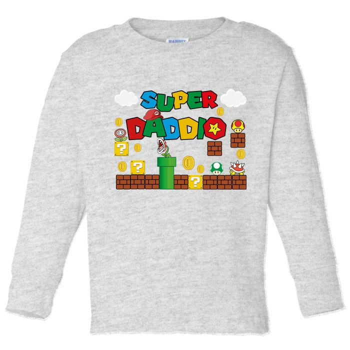 Super Daddio Cool Design Toddler Long Sleeve Shirt