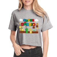 Super Daddio Cool Design Crop Top