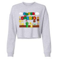 Super Daddio Cool Design Cropped Pullover Crew