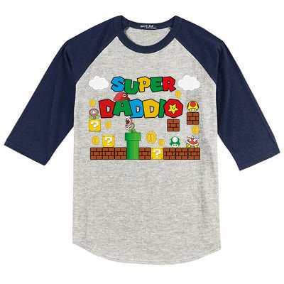 Super Daddio Cool Design Kids Colorblock Raglan Jersey