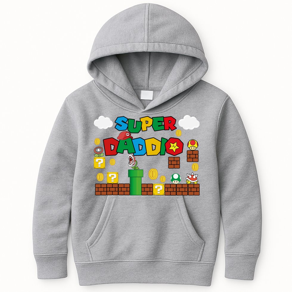 Super Daddio Cool Design Kids Hoodie