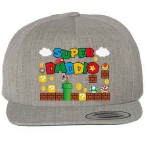 Super Daddio Cool Design Wool Snapback Cap