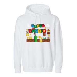 Super Daddio Cool Design Garment-Dyed Fleece Hoodie