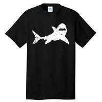 Shark Distressed Cool Vintage Shark Bite Tee Tall T-Shirt