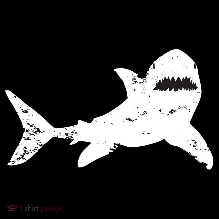 Shark Distressed Cool Vintage Shark Bite Tee Mousepad