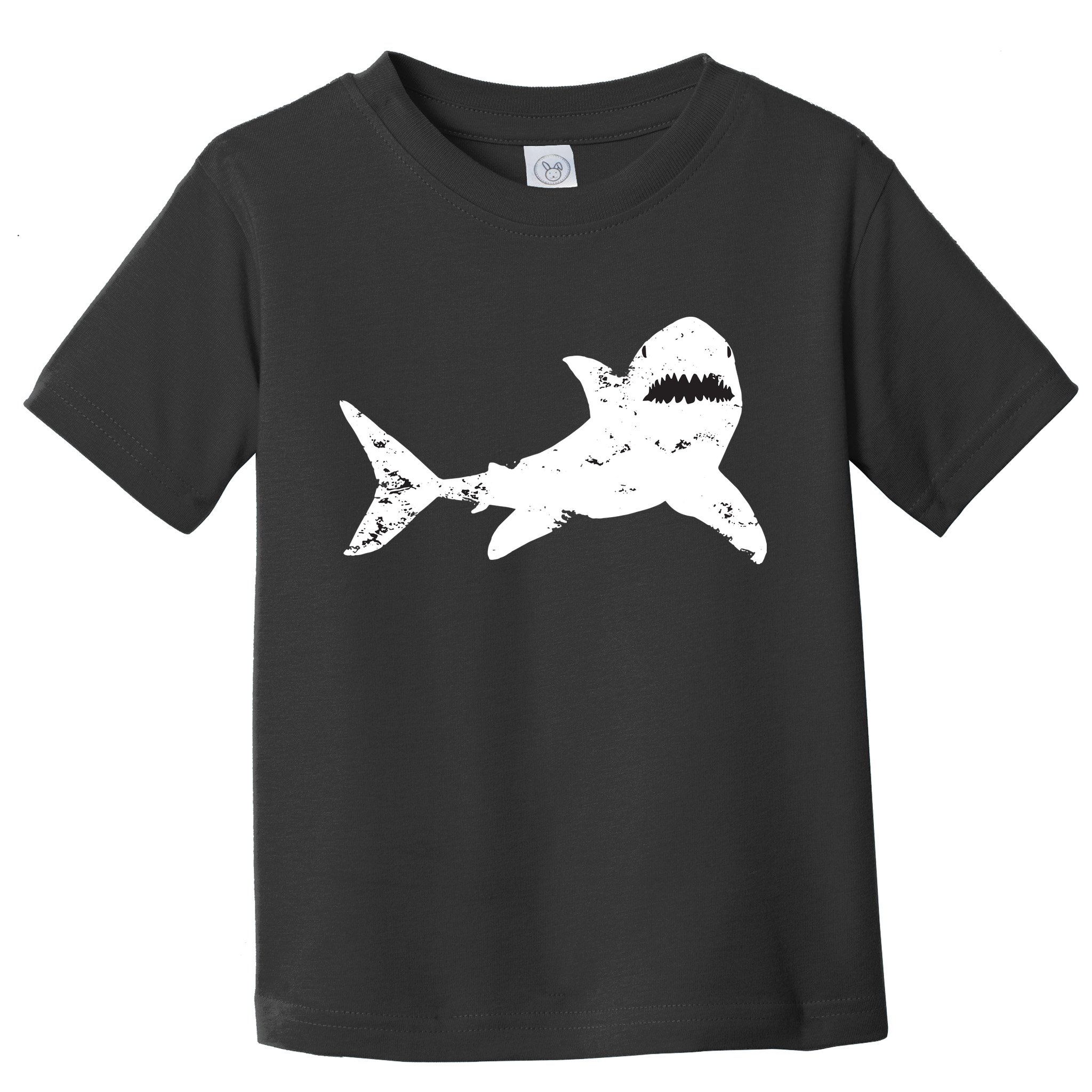 Shark Distressed Cool Vintage Shark Bite Tee Toddler T-Shirt
