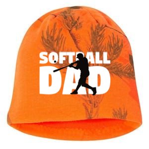 Softball Dad Cute Gift Softball Silhouette Gift Father Gift Kati - Camo Knit Beanie