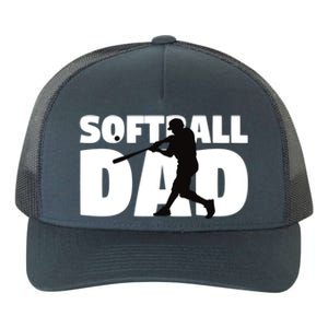 Softball Dad Cute Gift Softball Silhouette Gift Father Gift Yupoong Adult 5-Panel Trucker Hat