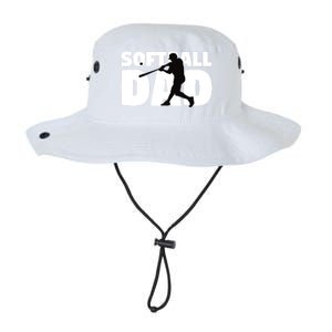 Softball Dad Cute Gift Softball Silhouette Gift Father Gift Legacy Cool Fit Booney Bucket Hat