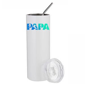 Skiing Dad Cool Gift Skiing Husband Funny Gift Gift Stainless Steel Tumbler