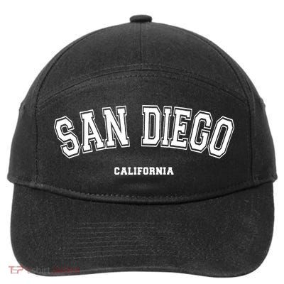 San Diego California 7-Panel Snapback Hat