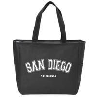 San Diego California Zip Tote Bag