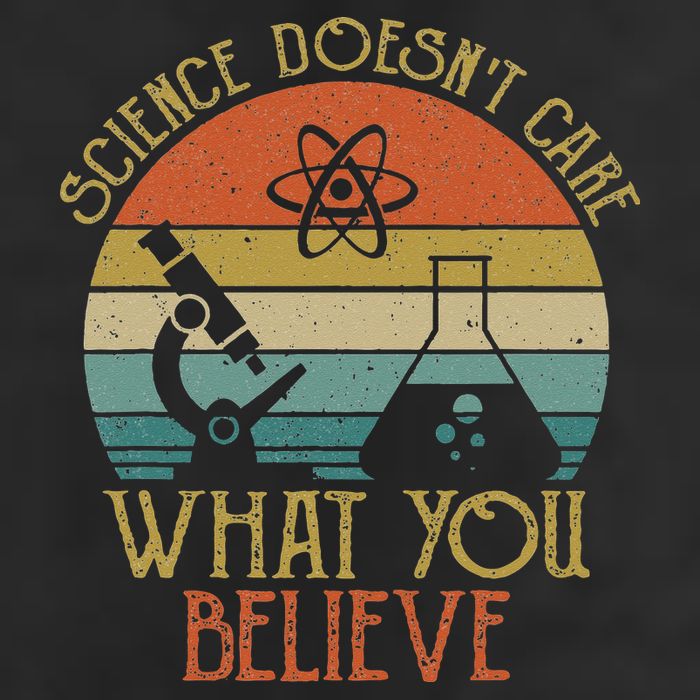 Science Doesn't Care What You Believe Retro Teacher Lovers 7 Panel Mesh Trucker Snapback Hat