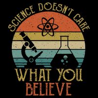 Science Doesn't Care What You Believe Retro Teacher Lovers Impact Tech Backpack