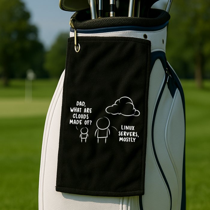 Software Developer Computer Engineer Nerd Gift Funny Programmer Gift Golf Towel
