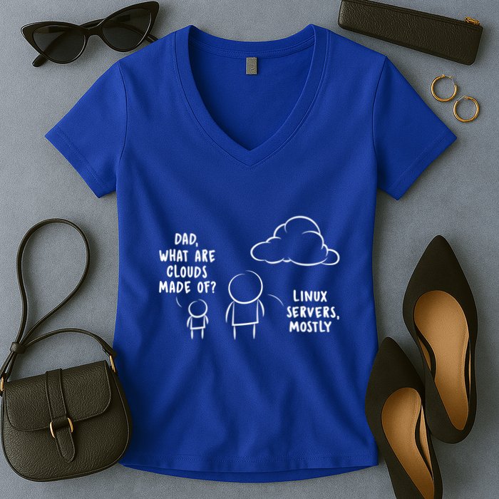 Software Developer Computer Engineer Nerd Gift Funny Programmer Gift Women's V-Neck T-Shirt