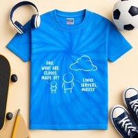 Software Developer Computer Engineer Nerd Gift Funny Programmer Gift Kids Tie-Dye T-Shirt