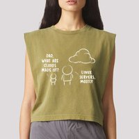 Software Developer Computer Engineer Nerd Gift Funny Programmer Gift Garment-Dyed Women's Muscle Tee