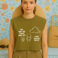Software Developer Computer Engineer Nerd Gift Funny Programmer Gift Garment-Dyed Women's Muscle Tee